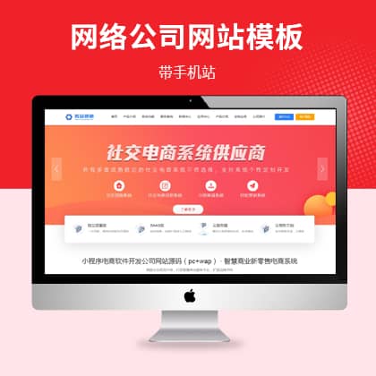 软件开发网络公司pbootcms模板